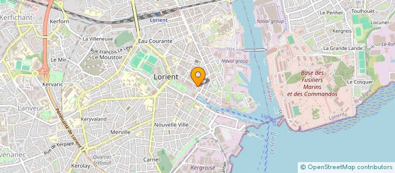 localisation de l'entreprise SCI LE TERMINUS  LORIENT