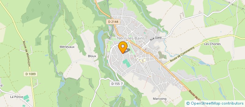 localisation de l'entreprise SCI LE TERRAGE  NERIS-LES-BAINS