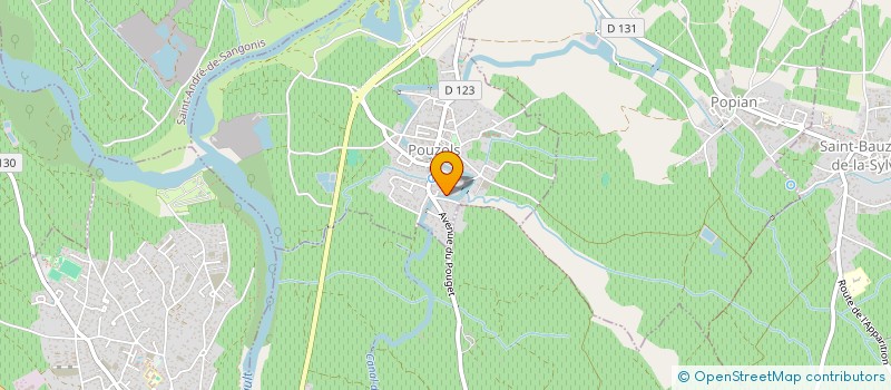 localisation de l'entreprise SCI LE TERRAIN  POUZOLS