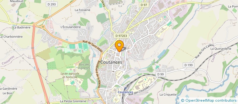 localisation de l'entreprise SCI LE TERTIAIRE à COUTANCES