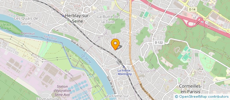 localisation de l'entreprise SCI LE TERTRE  LA FRETTE-SUR-SEINE