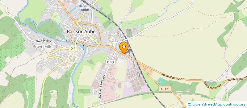 localisation de l'entreprise SCI LE TERTRE  BAR-SUR-AUBE