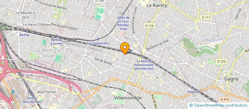 localisation de l'entreprise SCI LE TERTRE à VILLEMOMBLE