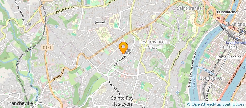 localisation de l'entreprise SCI LE TESSIER  SAINTE-FOY-LES-LYON