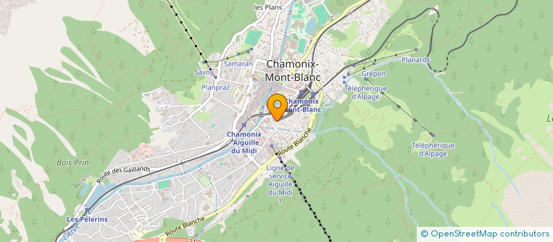 localisation de l'entreprise SCI LE TETRAS LYRE à CHAMONIX-MONT-BLANC