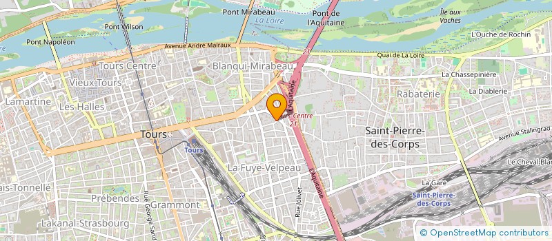 localisation de l'entreprise SCI LE THARNAC  TOURS