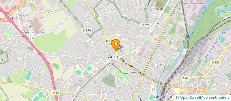 localisation de l'entreprise SCI LE THEATRE EN ABREGE SCI LE THEATRE  ANZIN