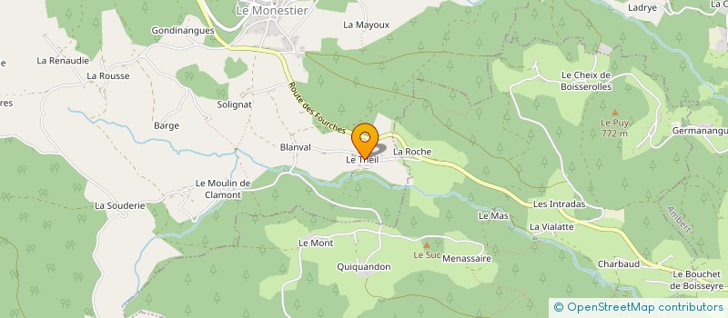 localisation de l'entreprise SCI LE THEIL  LE MONESTIER