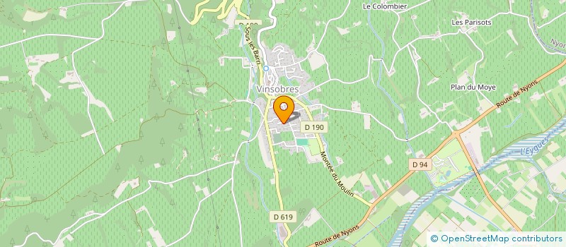 localisation de l'entreprise SCI LE THEMA  VINSOBRES