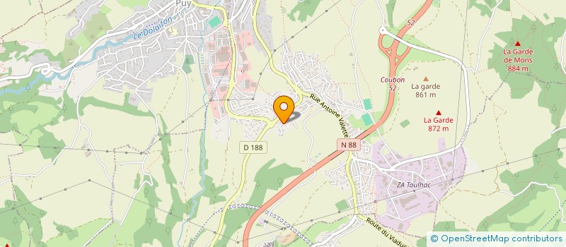 localisation de l'entreprise SCI LE THERON  LE PUY-EN-VELAY