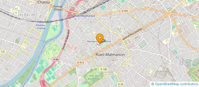 localisation de l'entreprise SCI LE THOLON  LE VESINET