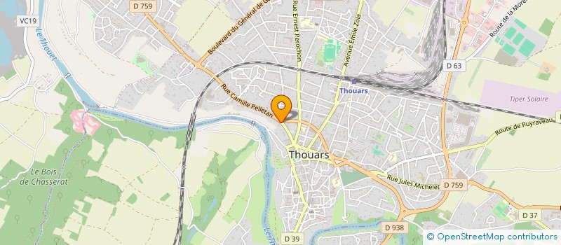 localisation de l'entreprise SCI LE THOUET à THOUARS