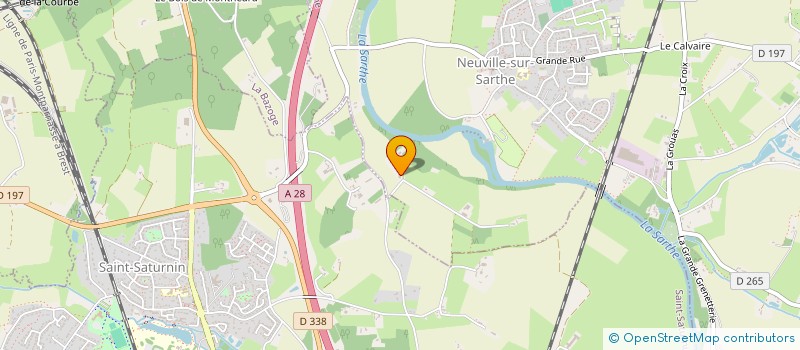 localisation de l'entreprise SCI LE THUAU  SARGE-LES-LE-MANS