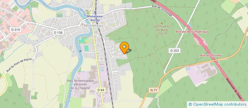 localisation de l'entreprise SCI LE THUREAU à MONETEAU