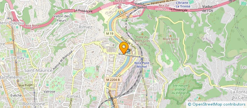 localisation de l'entreprise SCI LE TIBERE à NICE
