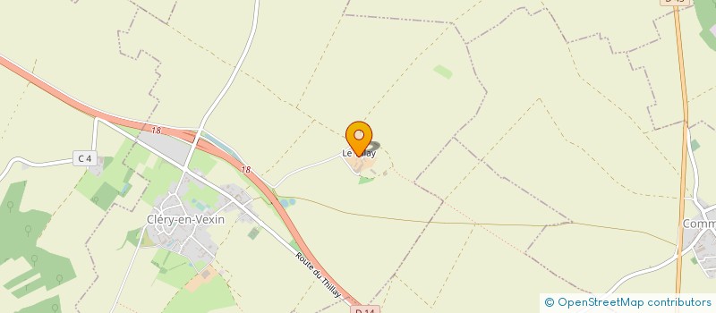 localisation de l'entreprise SCI LE TILLAY  CLERY-EN-VEXIN