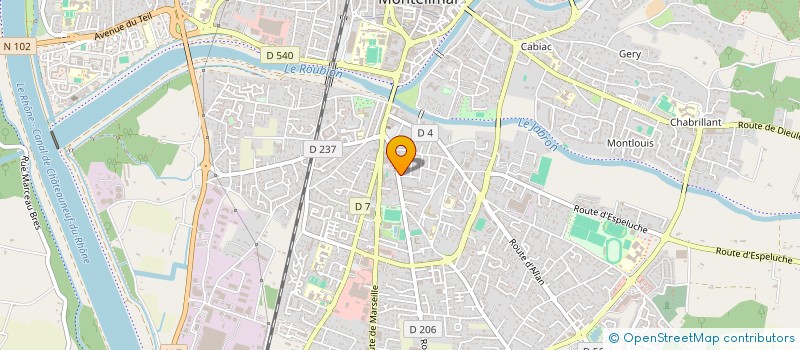 localisation de l'entreprise SCI LE TILLEUL à MONTELIMAR