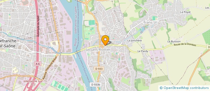 localisation de l'entreprise SCI LE TILLEUL à JASSANS-RIOTTIER