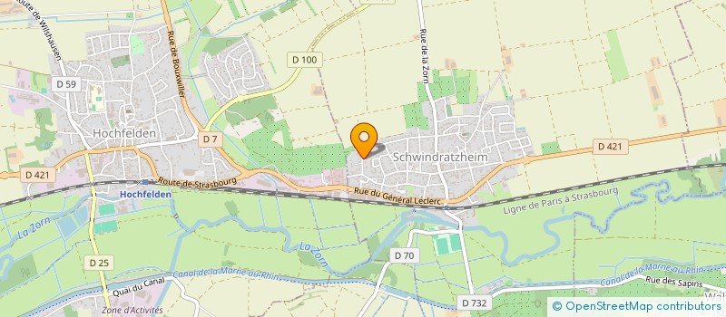 localisation de l'entreprise SCI LE TILLEUL  SCHWINDRATZHEIM