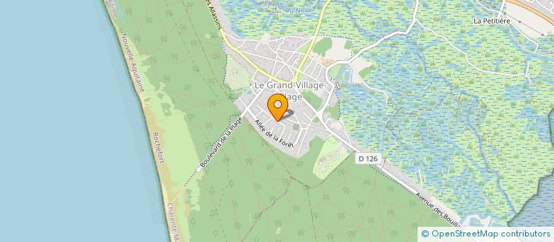 localisation de l'entreprise SCI LE TILLEUL  LE GRAND-VILLAGE-PLAGE