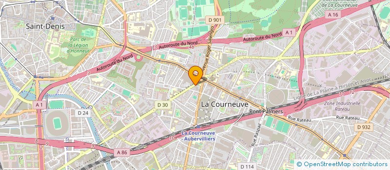 localisation de l'entreprise SCI LE TILLEUL à LA COURNEUVE