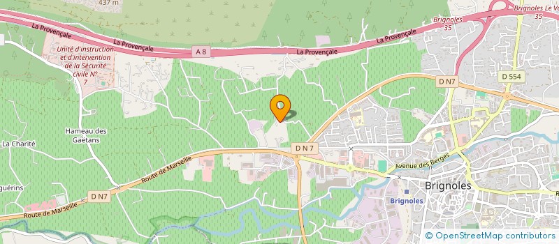 localisation de l'entreprise SCI LE TILLEUL à BRIGNOLES