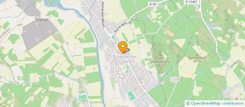 localisation de l'entreprise SCI LE TILLEUL  LIGNAN-SUR-ORB