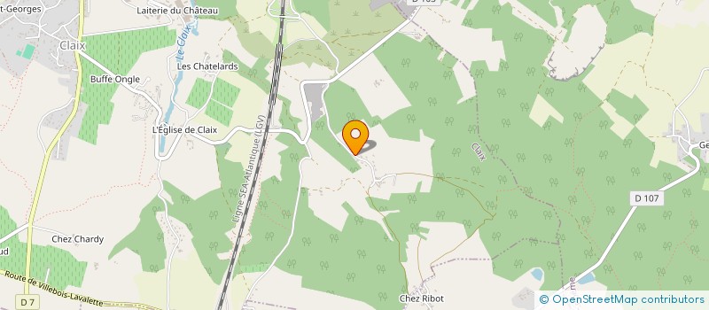 localisation de l'entreprise SCI LE TILLEUL  CLAIX
