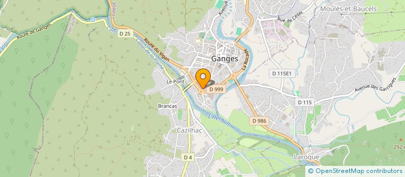 localisation de l'entreprise SCI LE TILLEUL  GANGES