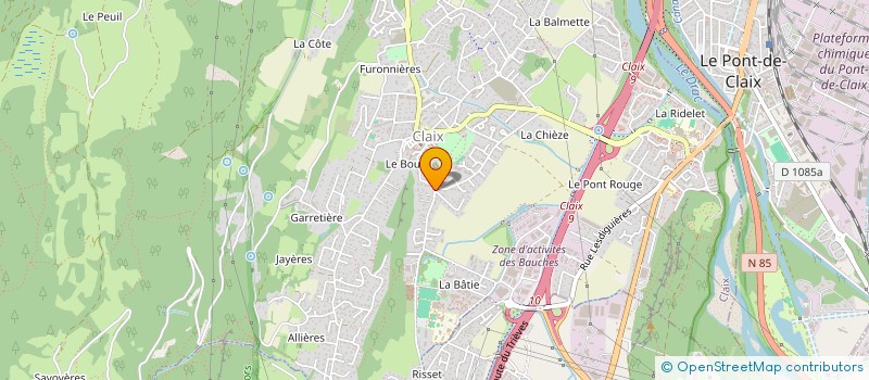localisation de l'entreprise SCI LE TILLEUL  CLAIX