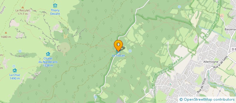 localisation de l'entreprise SCI LE TIOCAN  THOIRY