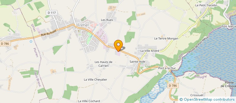 localisation de l'entreprise SCI LE TOHIC FREHEL  FREHEL