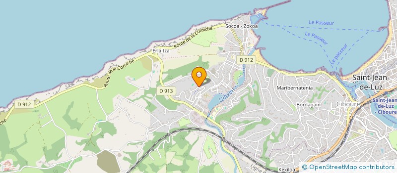 localisation de l'entreprise SCI LE TOIT BASQUE  URRUGNE