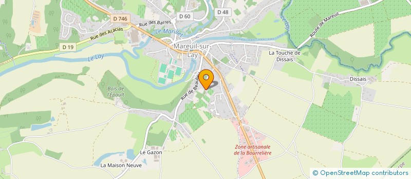 localisation de l'entreprise SCI LE TOIT BLEU  MAREUIL-SUR-LAY-DISSAIS