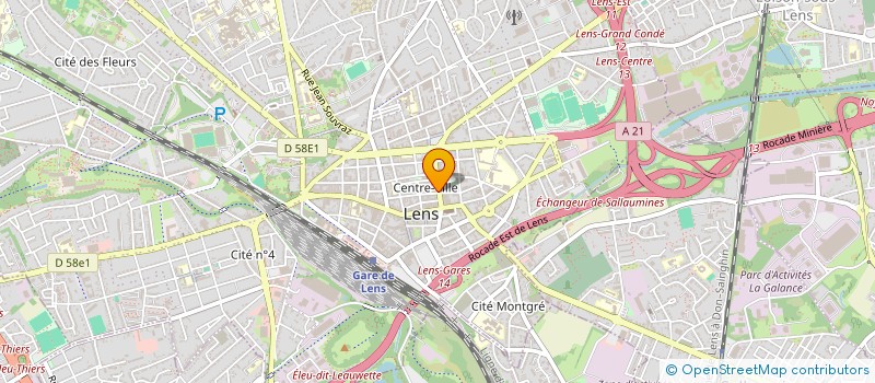 localisation de l'entreprise SCI LE TOIT DE L'ESS  LENS