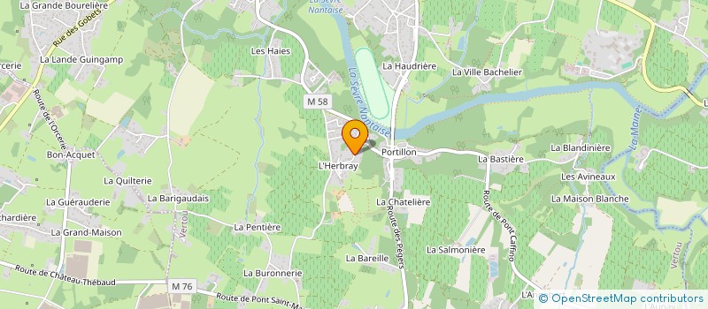 localisation de l'entreprise SCI LE TOIT DU MONDE  VERTOU