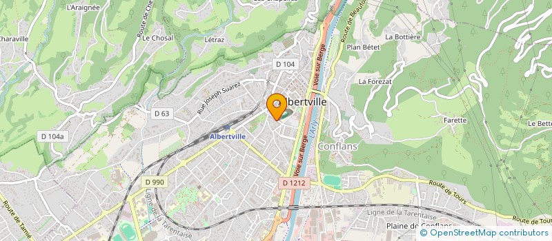 localisation de l'entreprise SCI LE TONNEAU  ALBERTVILLE