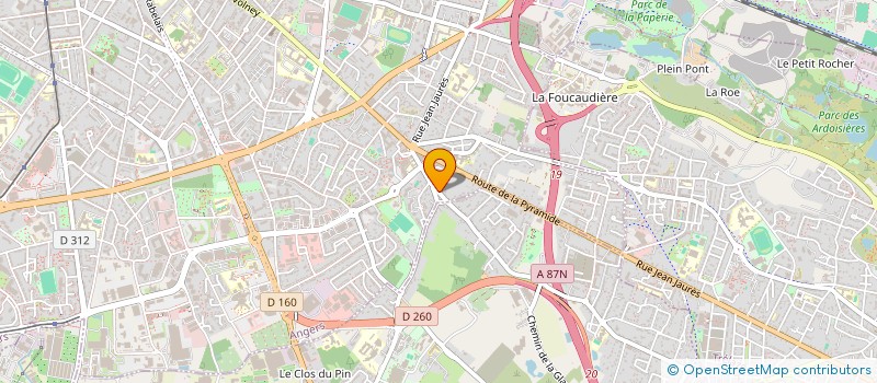 localisation de l'entreprise SCI LE TOQUIN-MOREL à ANGERS