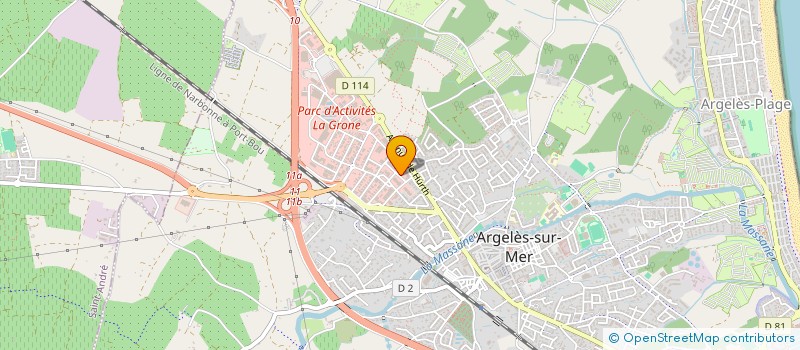 localisation de l'entreprise SCI LE TOUCAN à ARGELES-SUR-MER