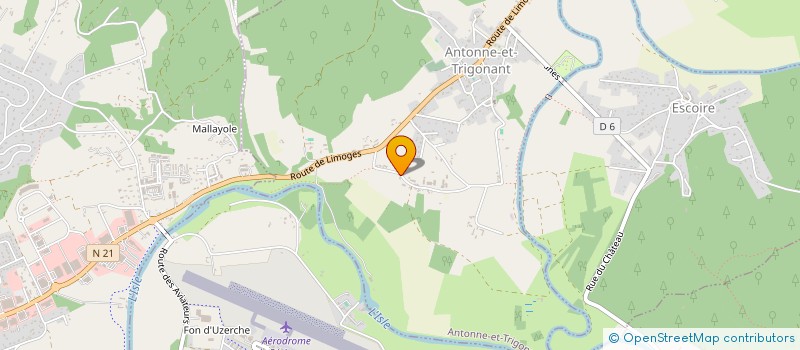 localisation de l'entreprise SCI LE TOULON  ANTONNE ET TRIGONANT