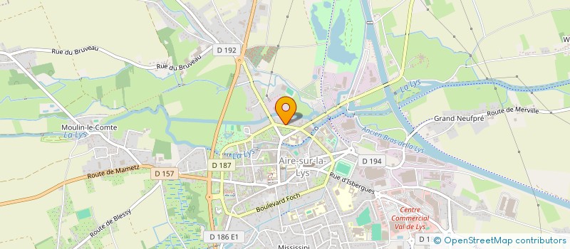 localisation de l'entreprise SCI LE TOUQUET-TOIT à AIRE-SUR-LA-LYS