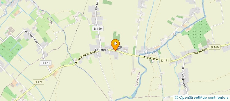 localisation de l'entreprise SCI LE TOURET à LA COUTURE