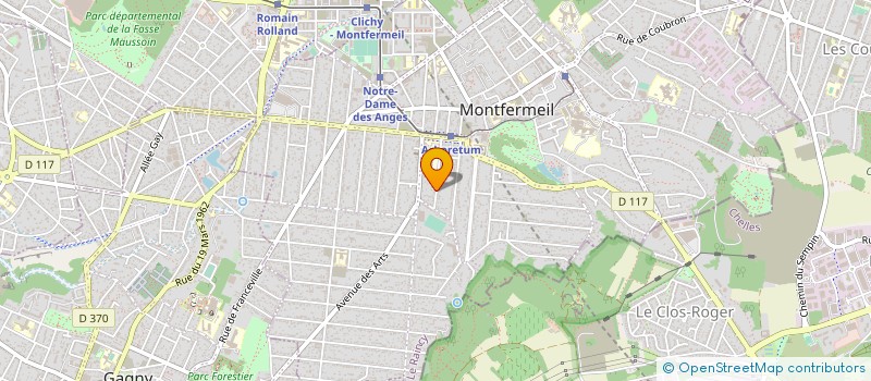 localisation de l'entreprise SCI LE TOURNANT à MONTFERMEIL