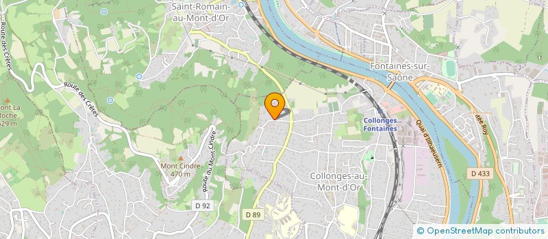 localisation de l'entreprise SCI LE TOURVEON  COLLONGES-AU-MONT-D'OR