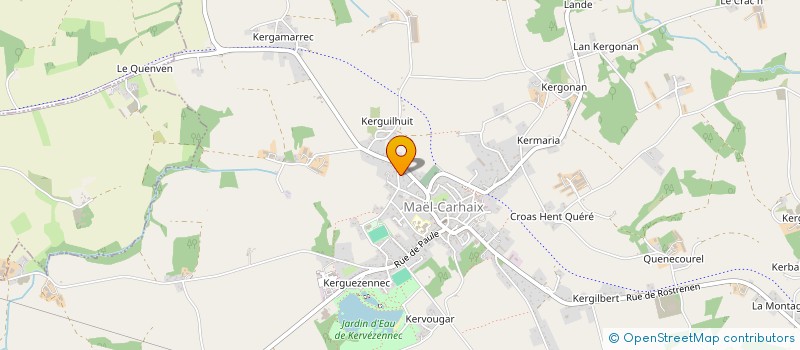 localisation de l'entreprise SCI LE TOUT  MAEL-CARHAIX