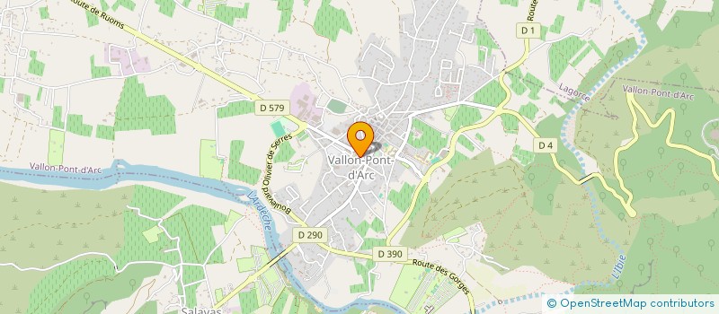 localisation de l'entreprise SCI LE TOUVENANT à VALLON-PONT-D'ARC