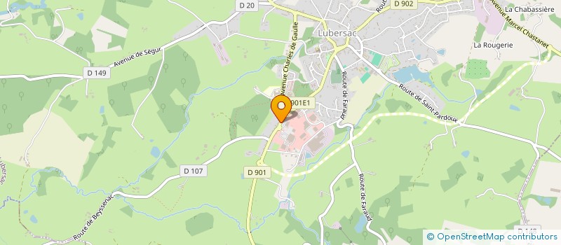 localisation de l'entreprise SCI LE TOUVENT  LUBERSAC