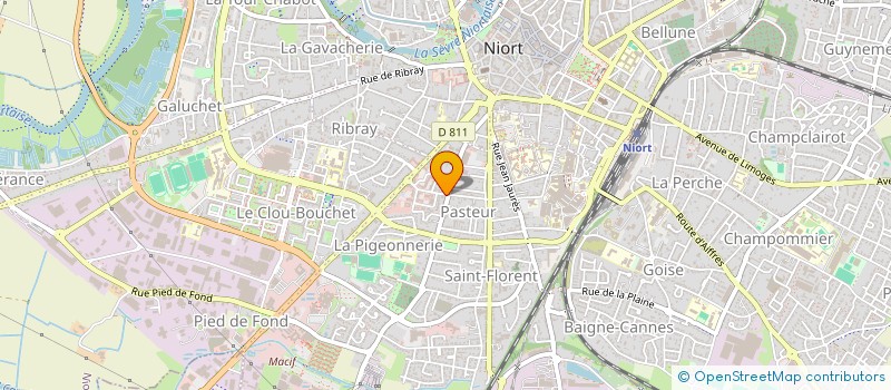 localisation de l'entreprise SCI LE TRAIT D'UNION à NIORT