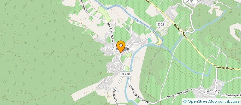 localisation de l'entreprise SCI LE TRAIT D'UNION  GOUDARGUES