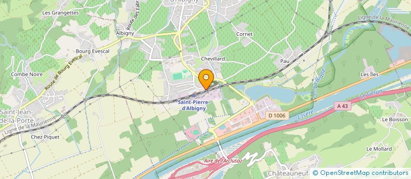 localisation de l'entreprise SCI LE TRAMPOLINE  SAINT-PIERRE-D'ALBIGNY